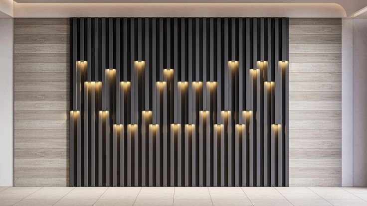 Lighting wall panelling