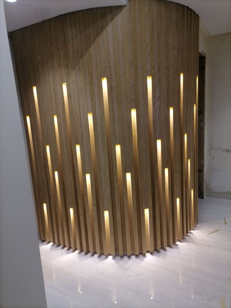 Lighting wall panelling