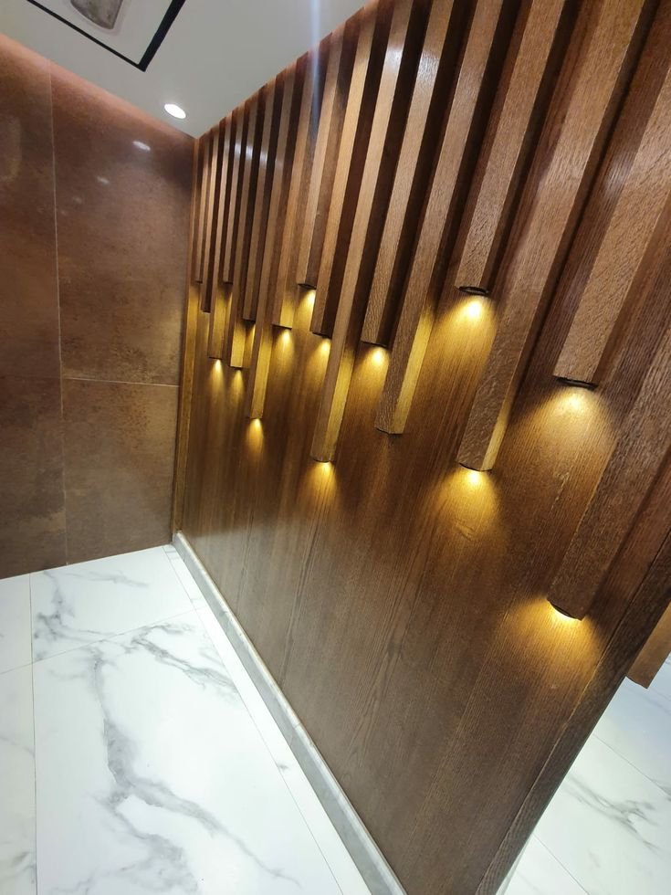Lighting wall panelling