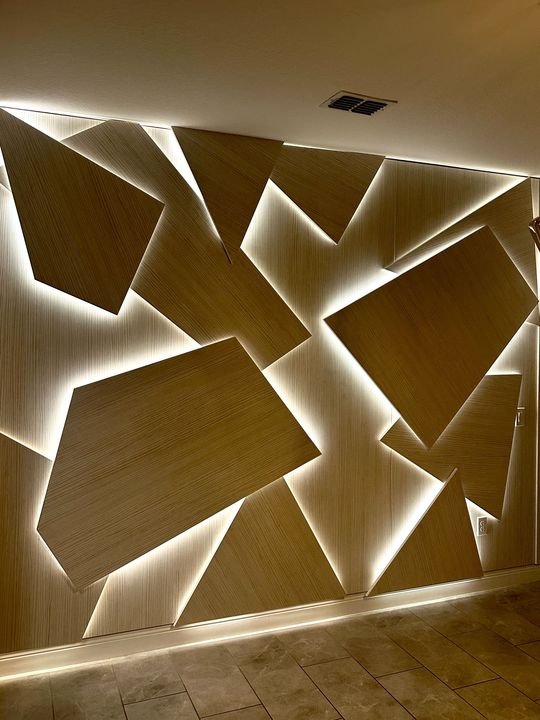 Lighting wall panelling