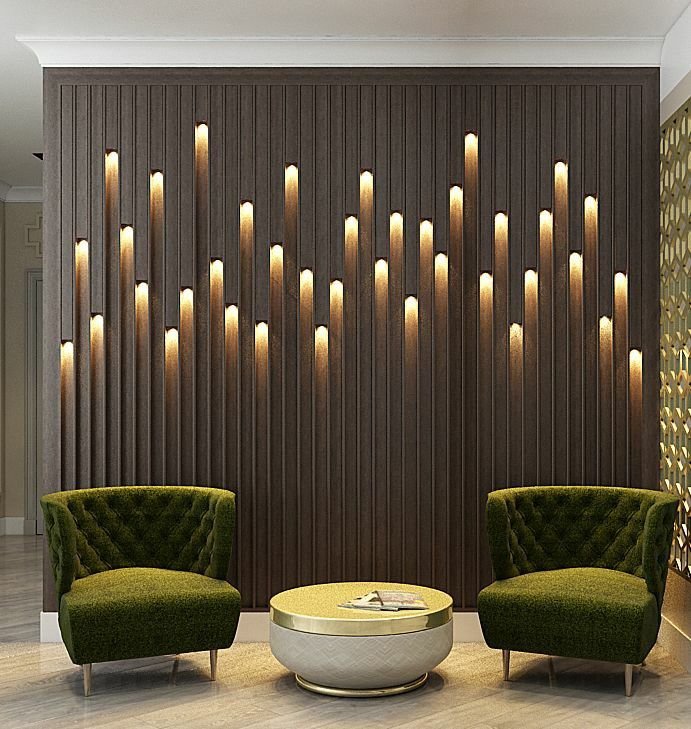 Lighting wall panelling