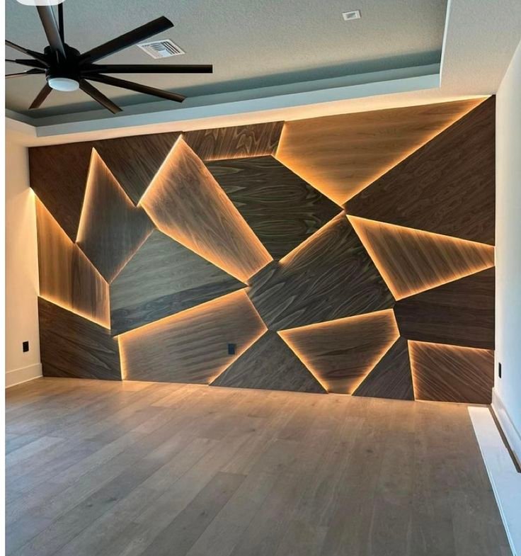 Lighting wall panelling